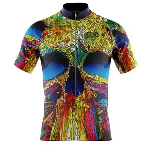Colorful Graphic Cycling Jersey
